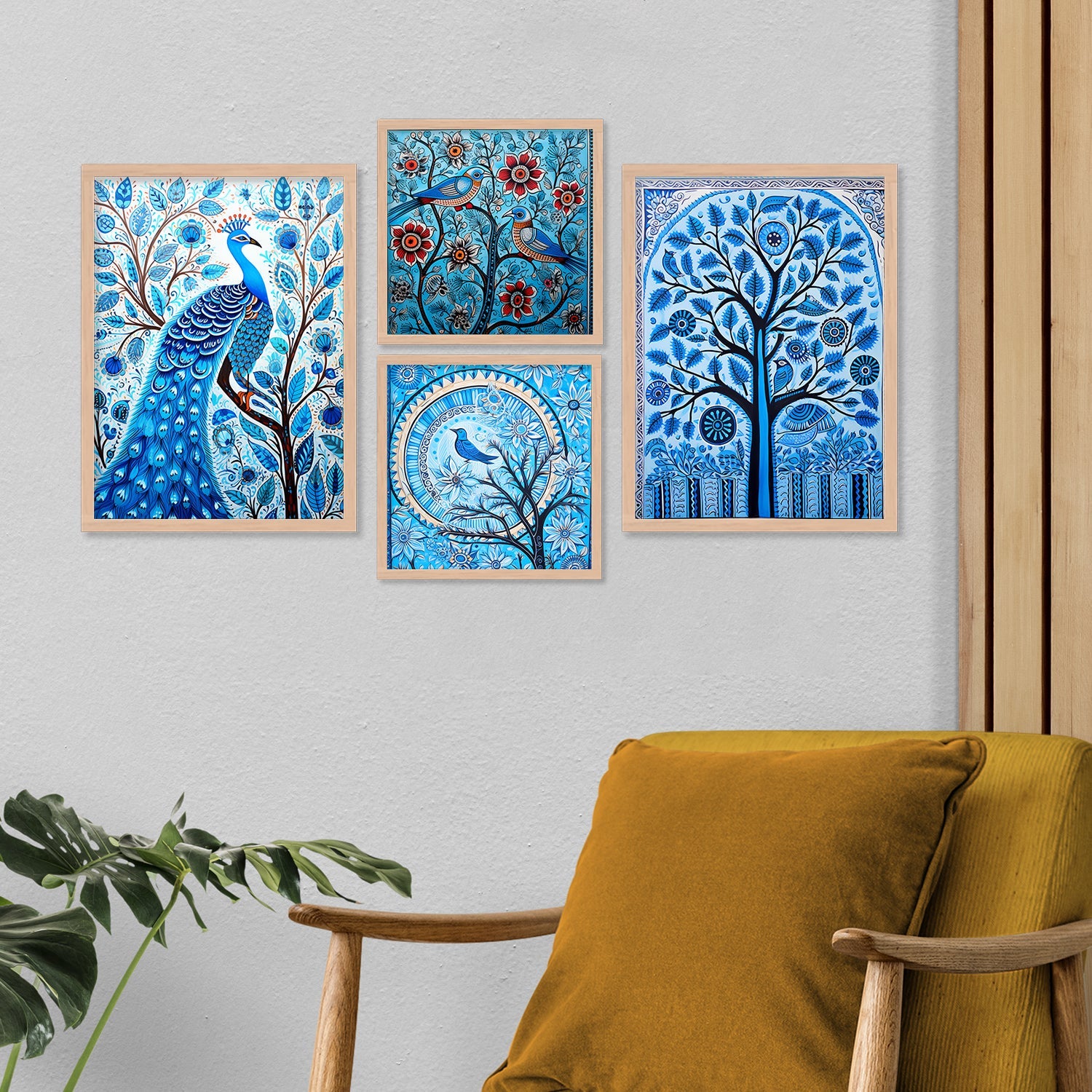 Bird Vibe Wall Painting