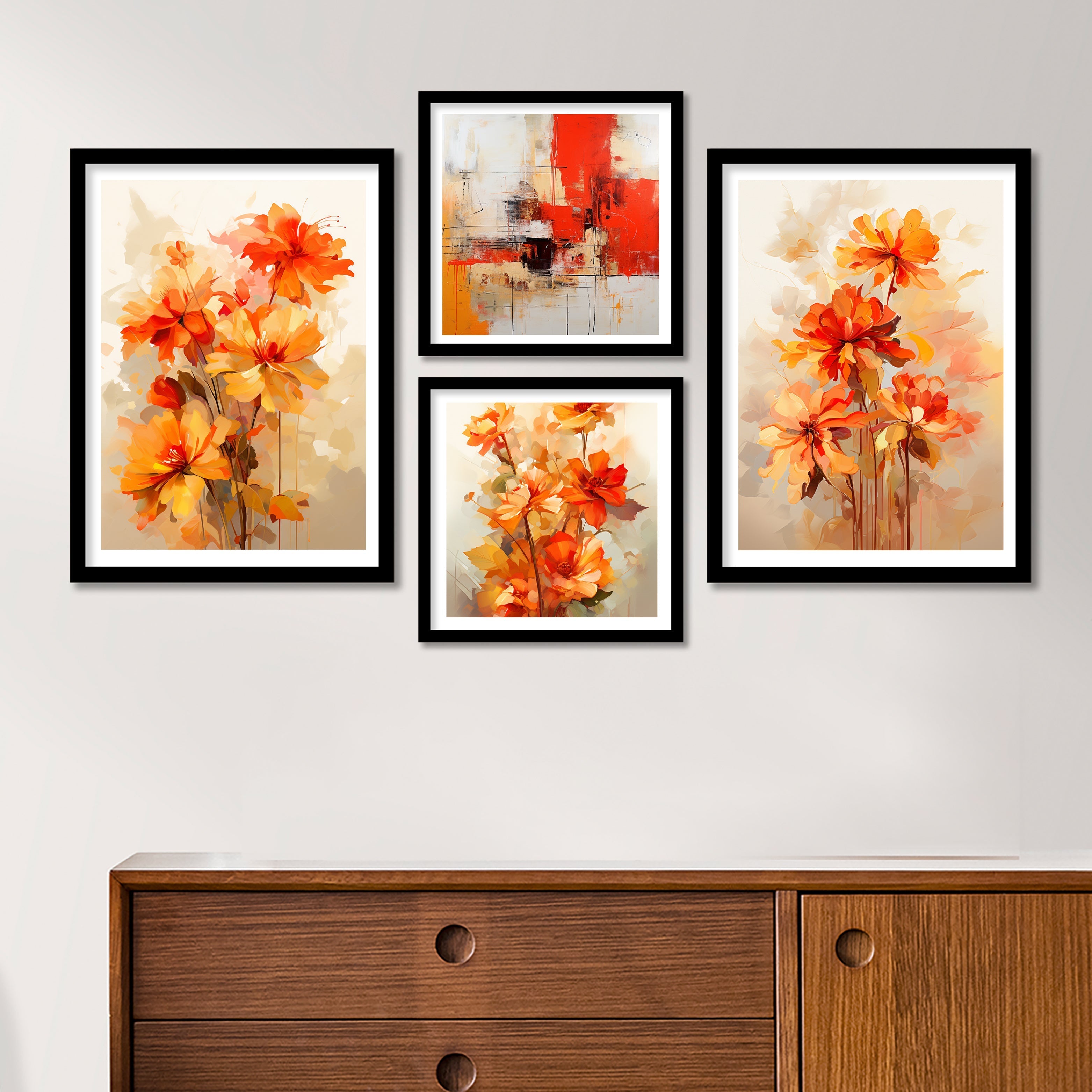 Orange Lily Flower Art