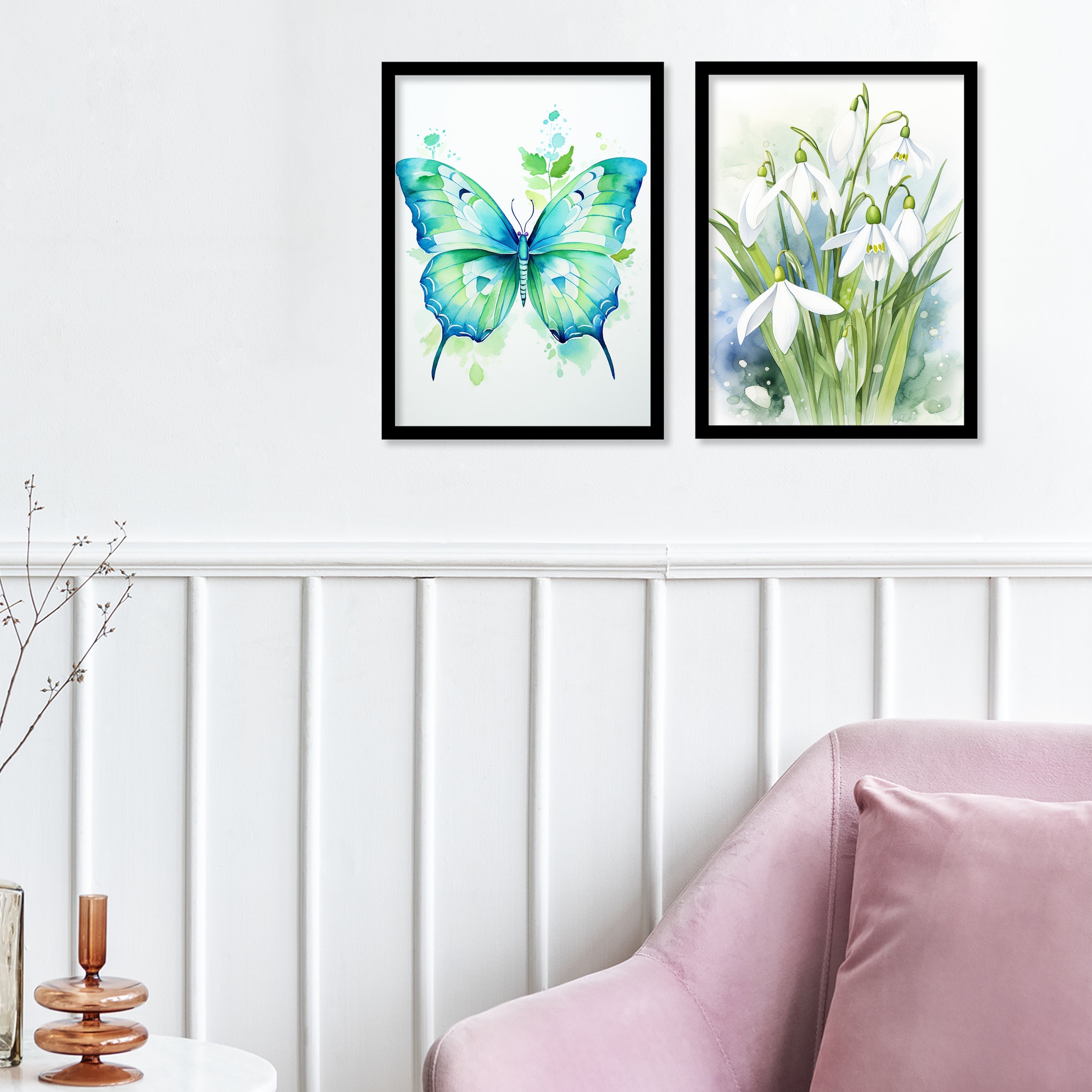 New Butterfly Art Wall Painting