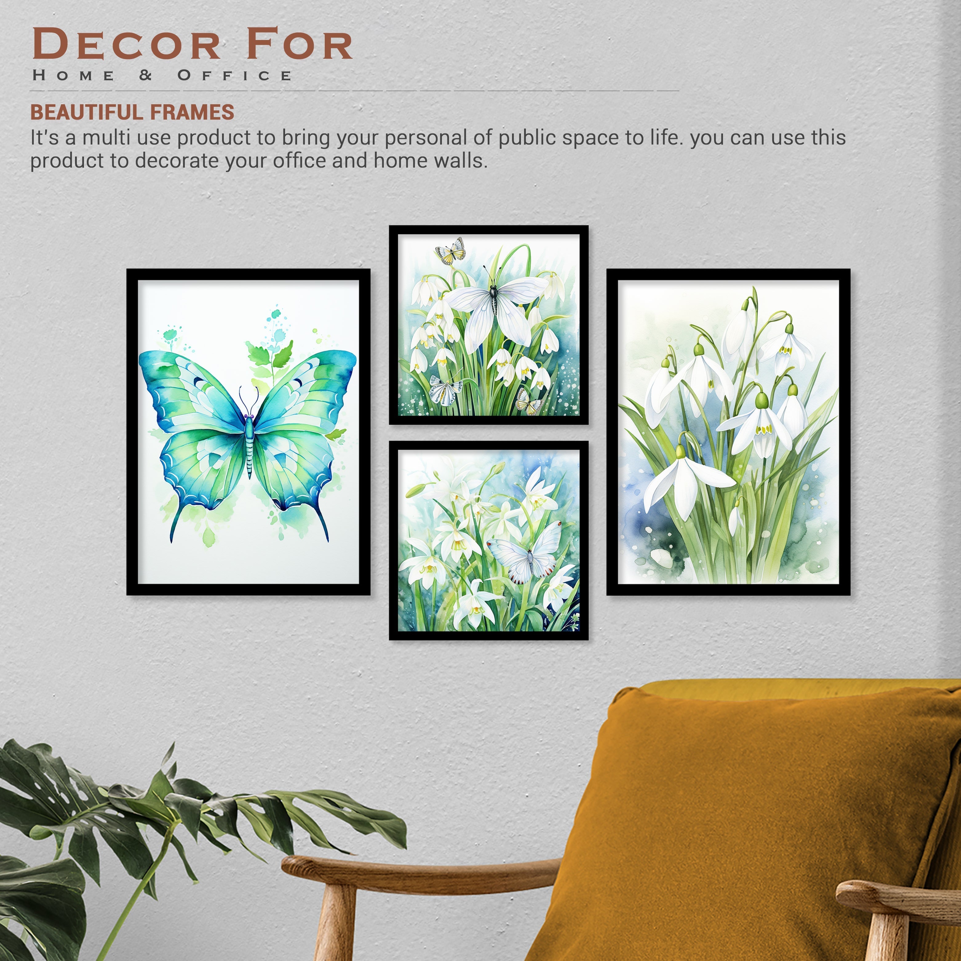 New Butterfly Art Wall Painting