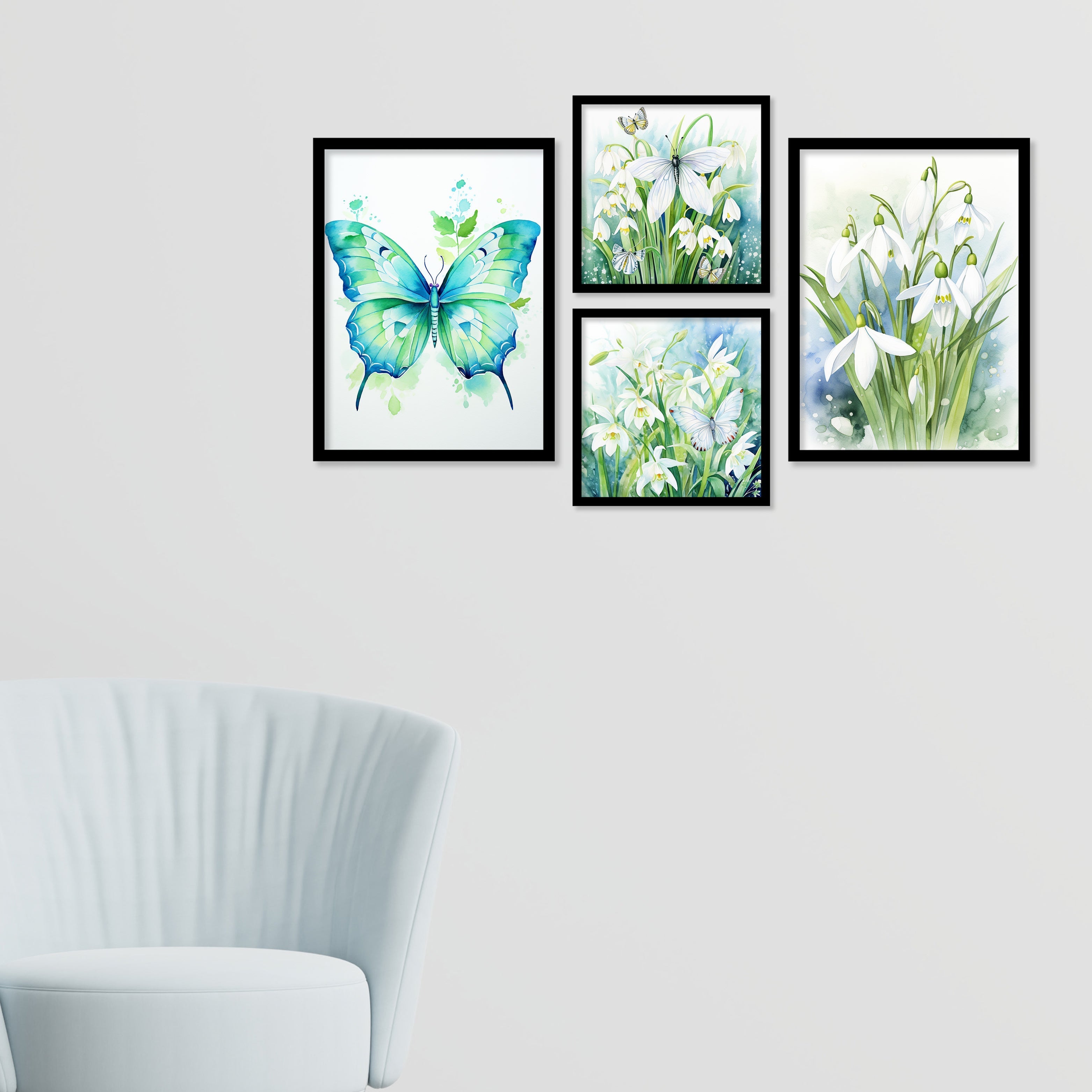 New Butterfly Art Wall Painting