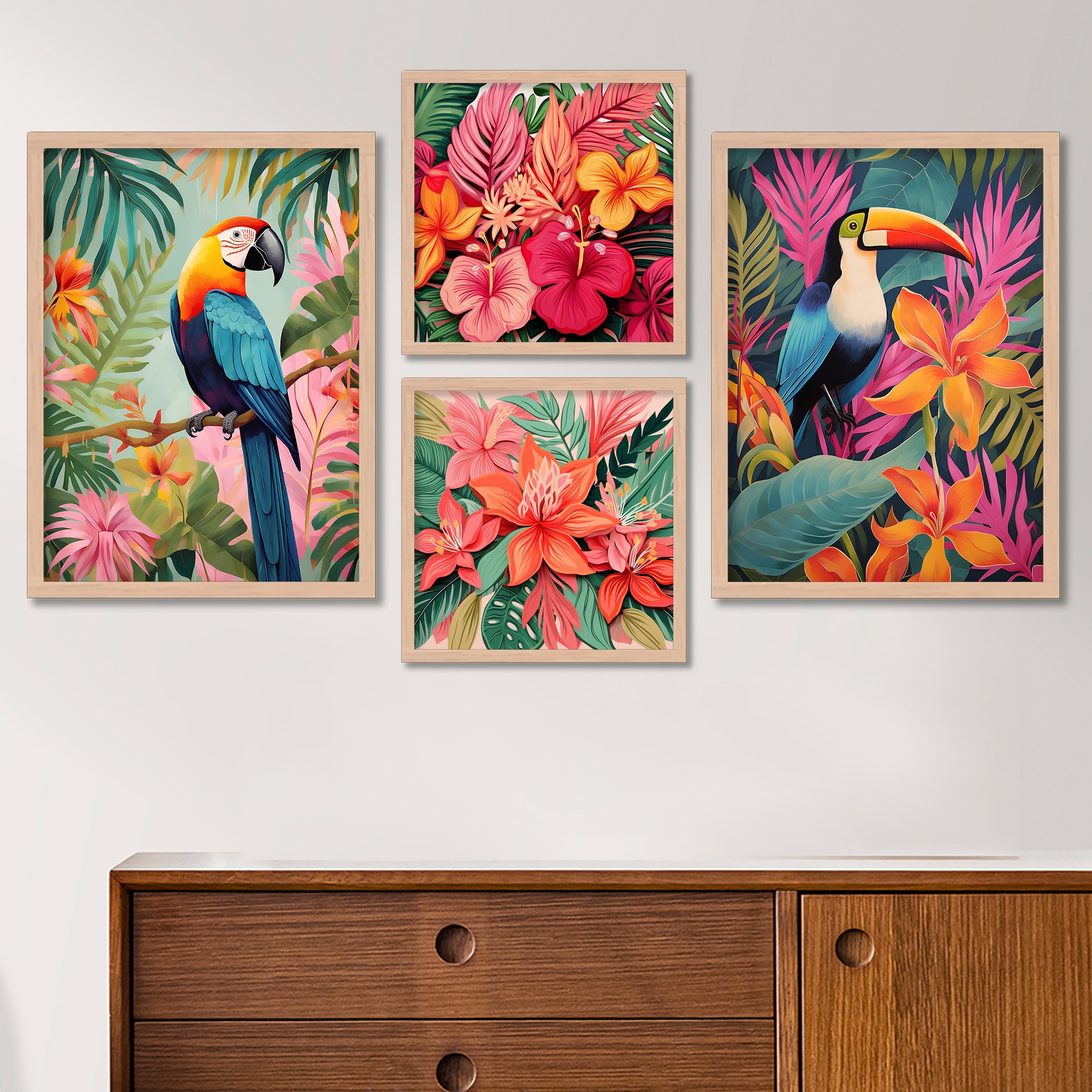 Colourful Parrot Art