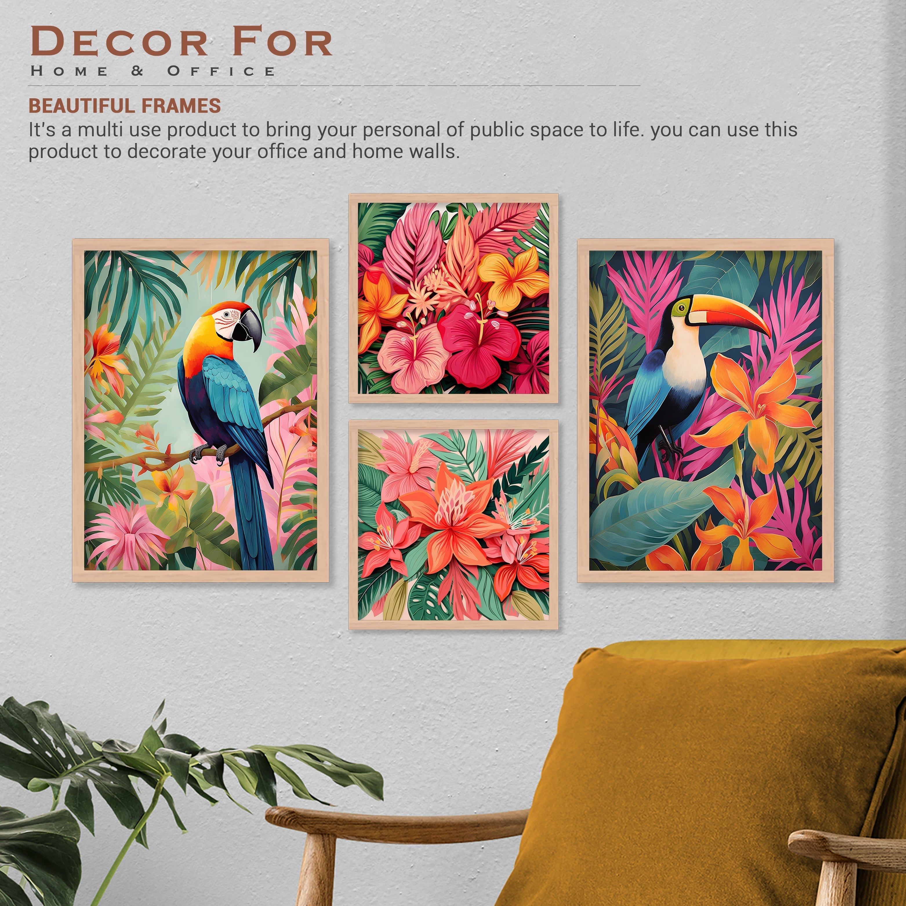 Colourful Parrot Art