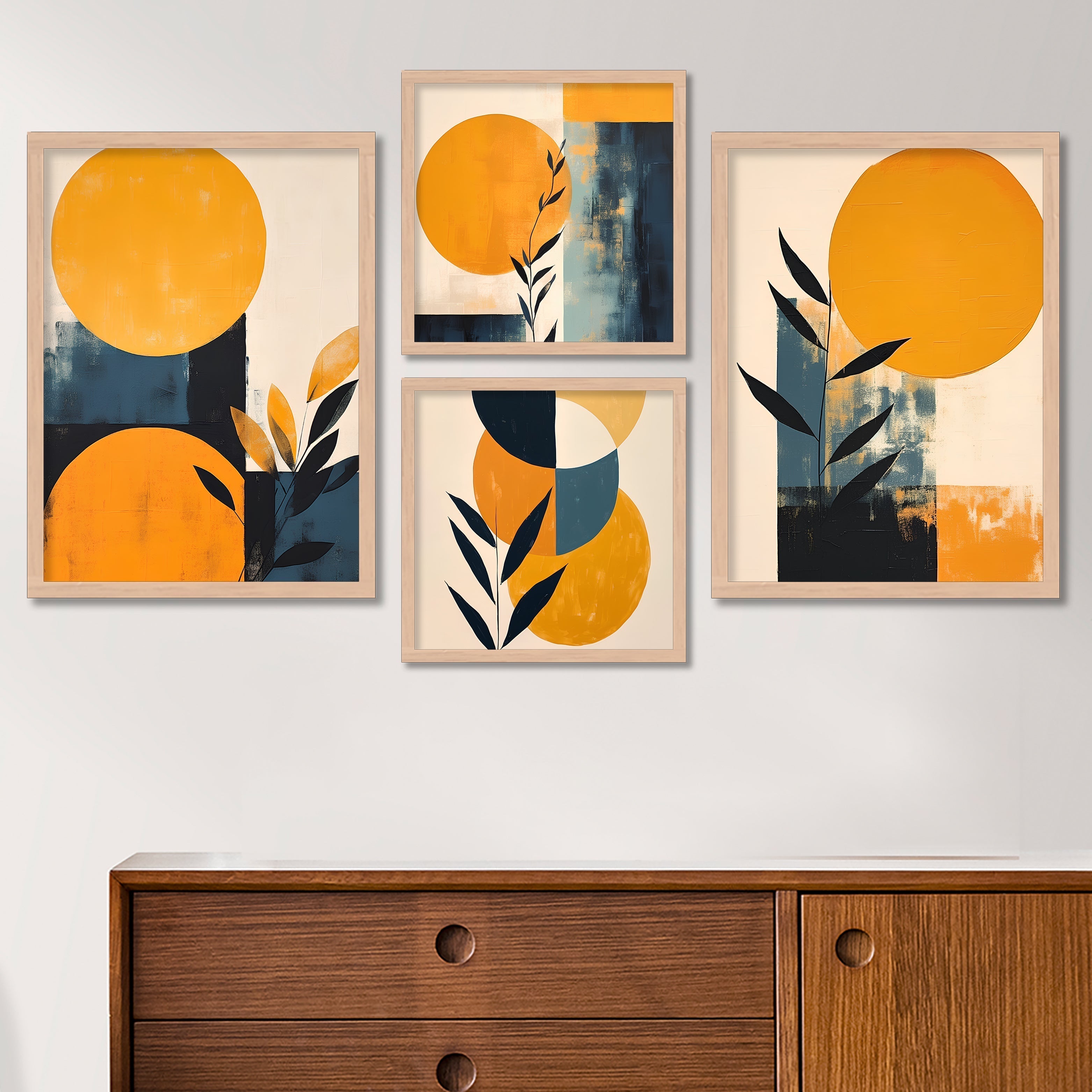 Yellow Colour Circle Design