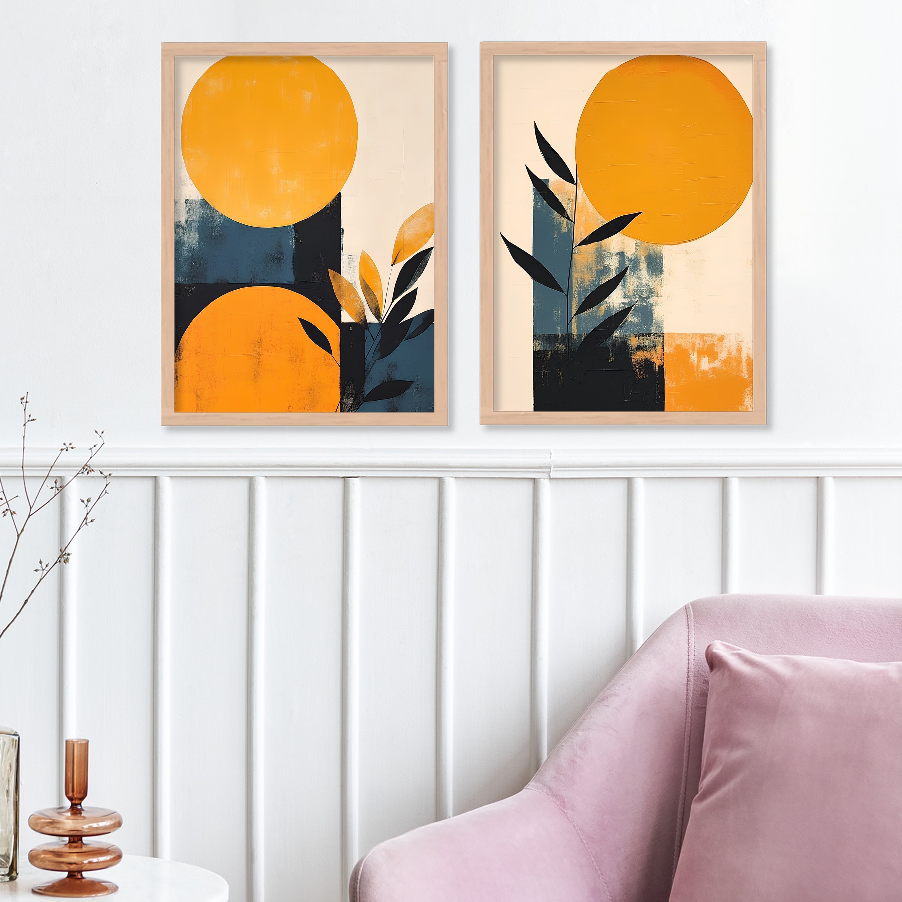 Yellow Colour Circle Design