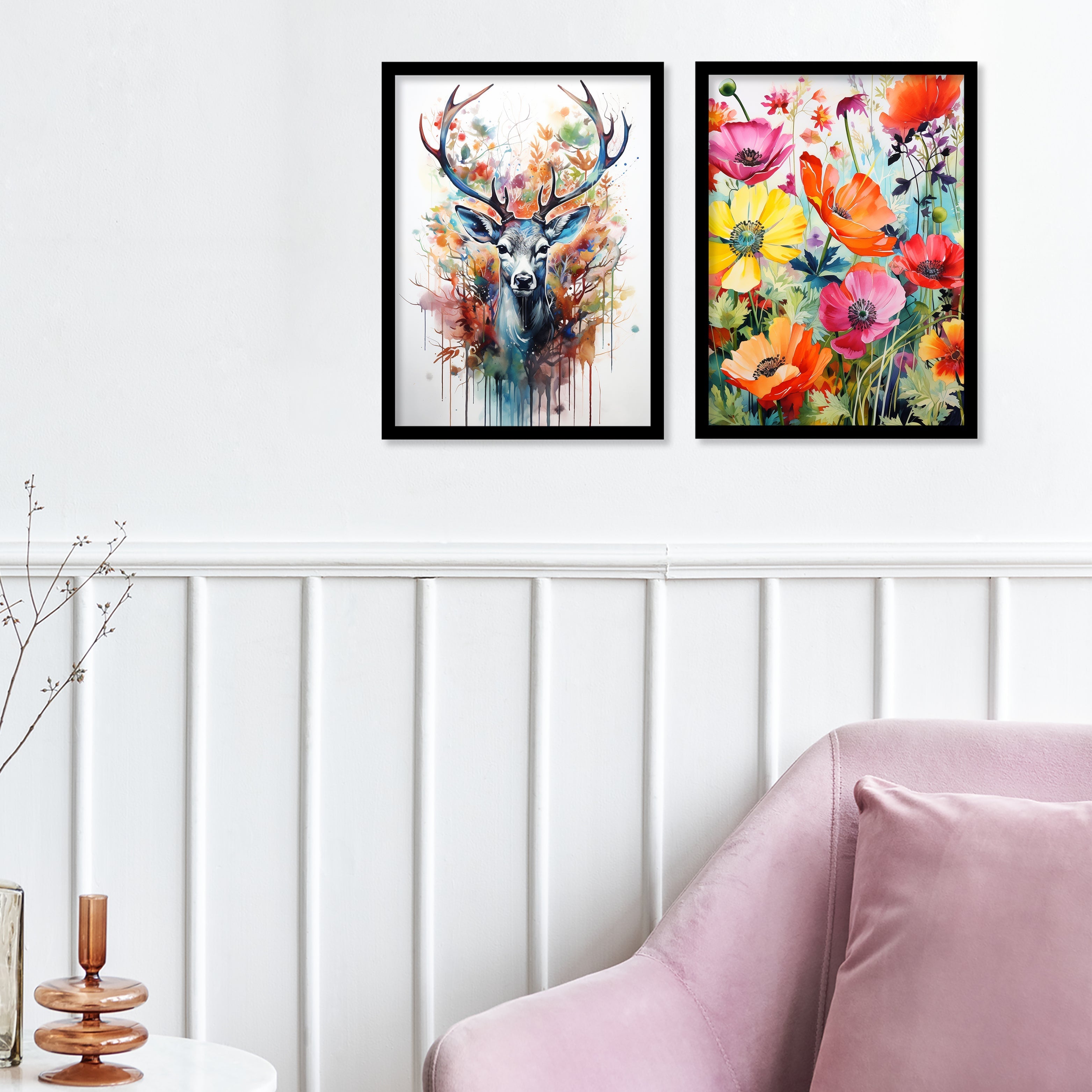 Colourfull Flower Art Wall Painting
