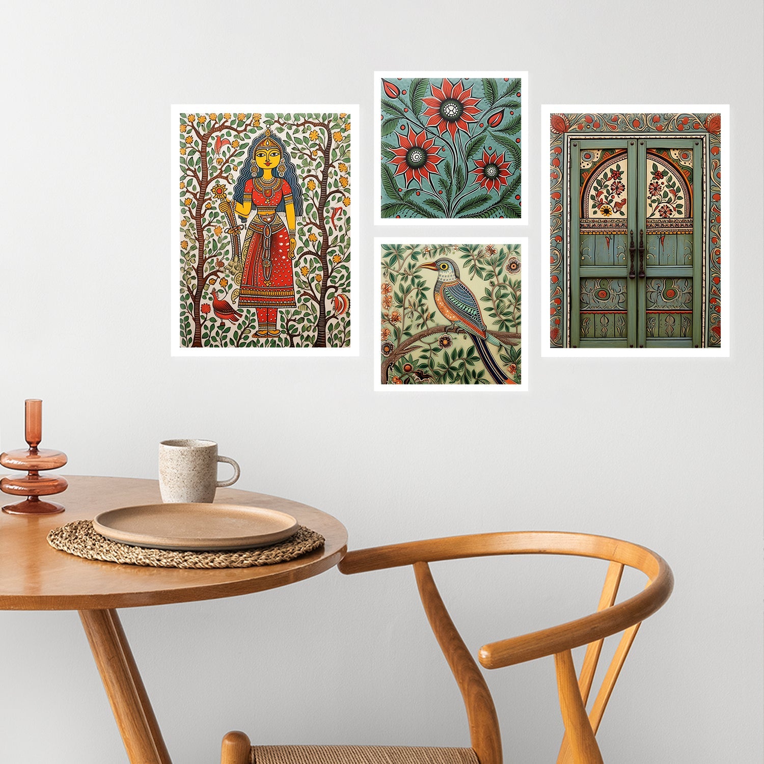 Fourfold Flower Fables Wall Painting