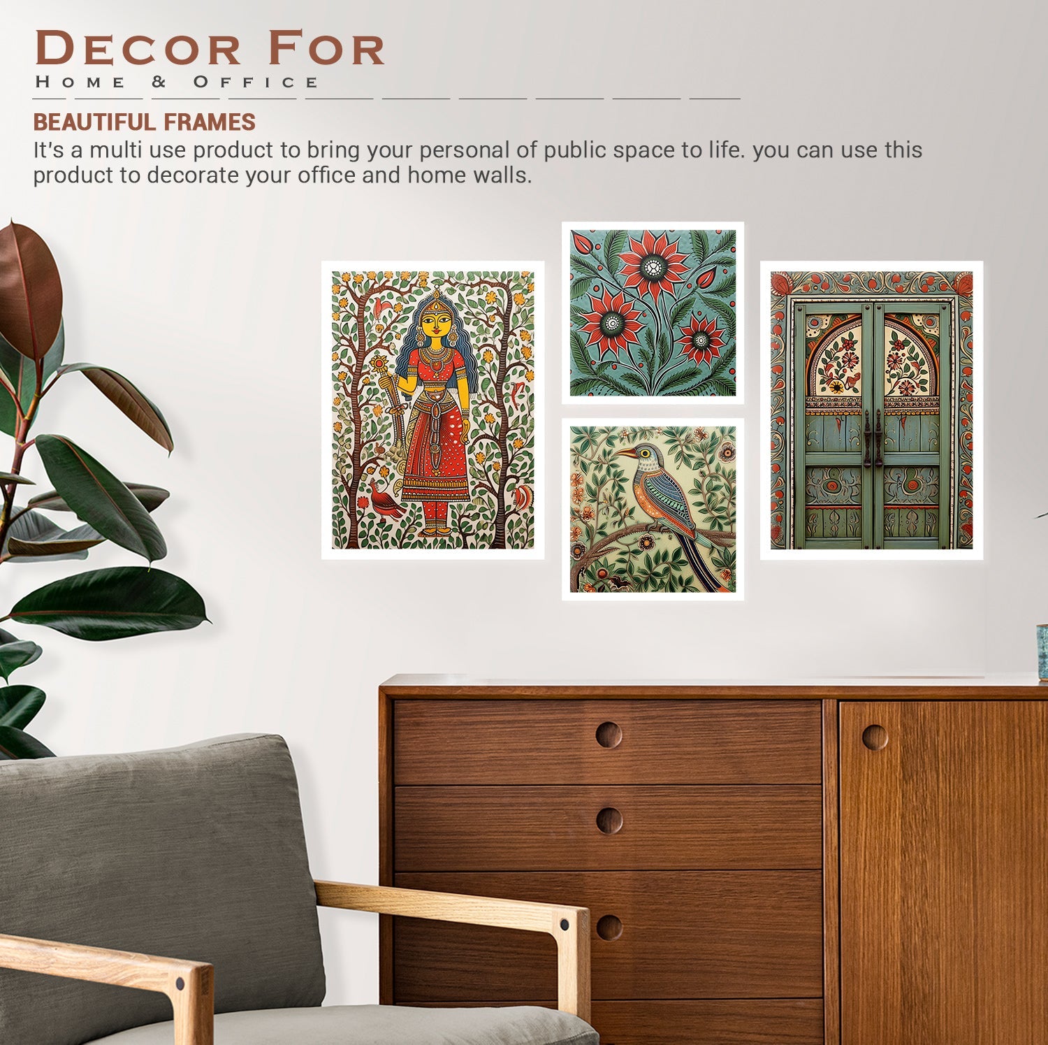 Fourfold Flower Fables Wall Painting