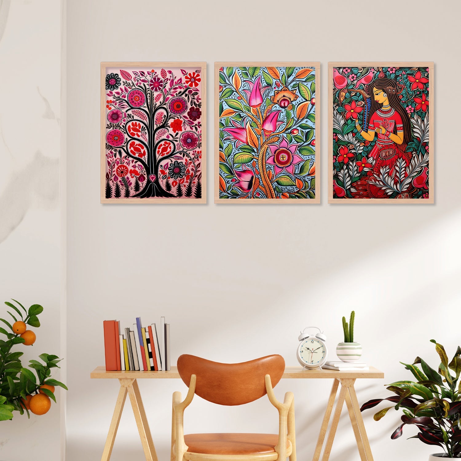 Lotus Love Wall Painting